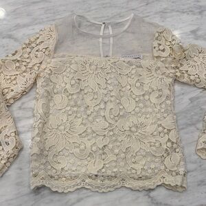 Endless Rose Cream Lace Blouse